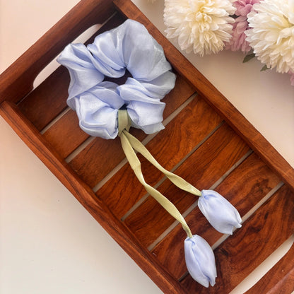 Lovely Tulip Scrunchie - Organza