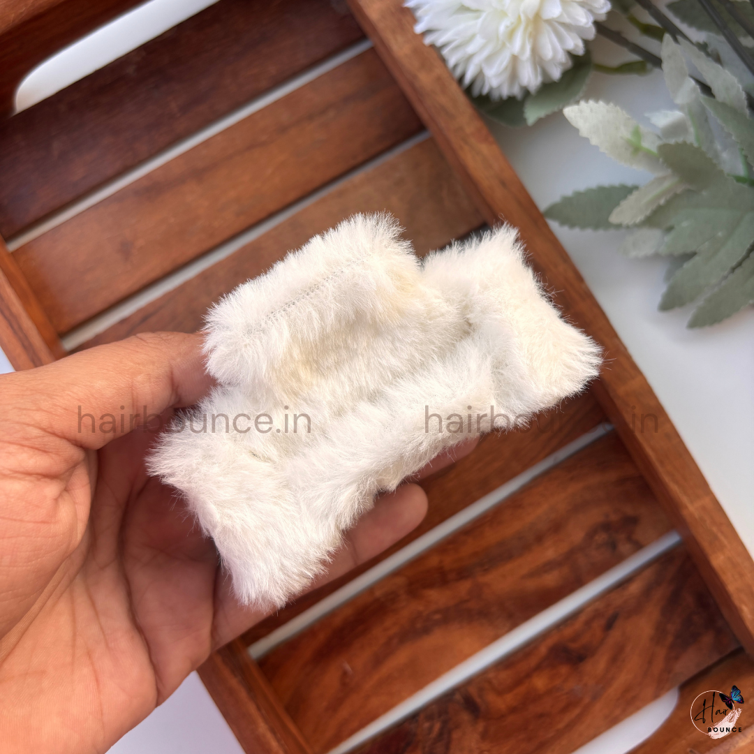 Colourful Rectangle Fur Claw - Large