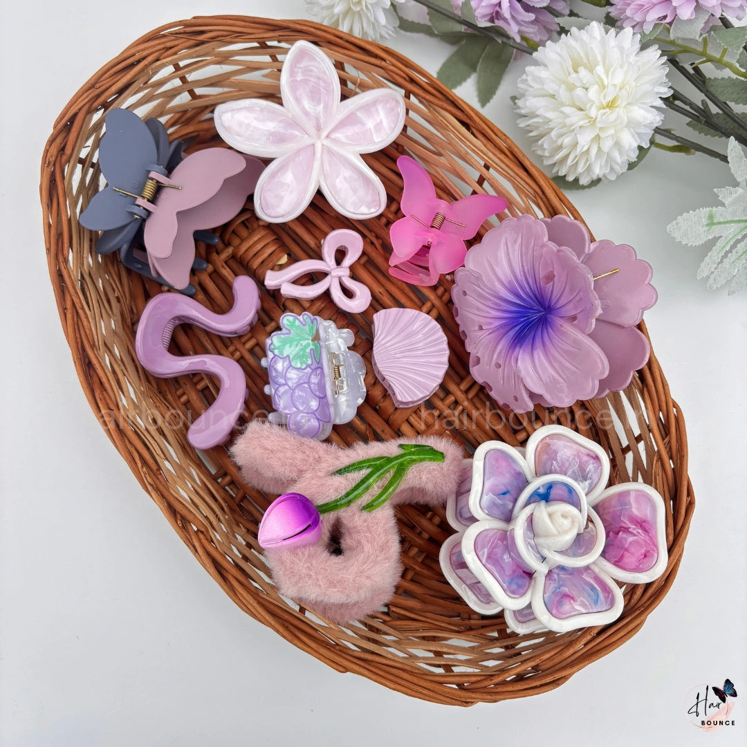 Moonlight Lavender Hair Claw Hamper
