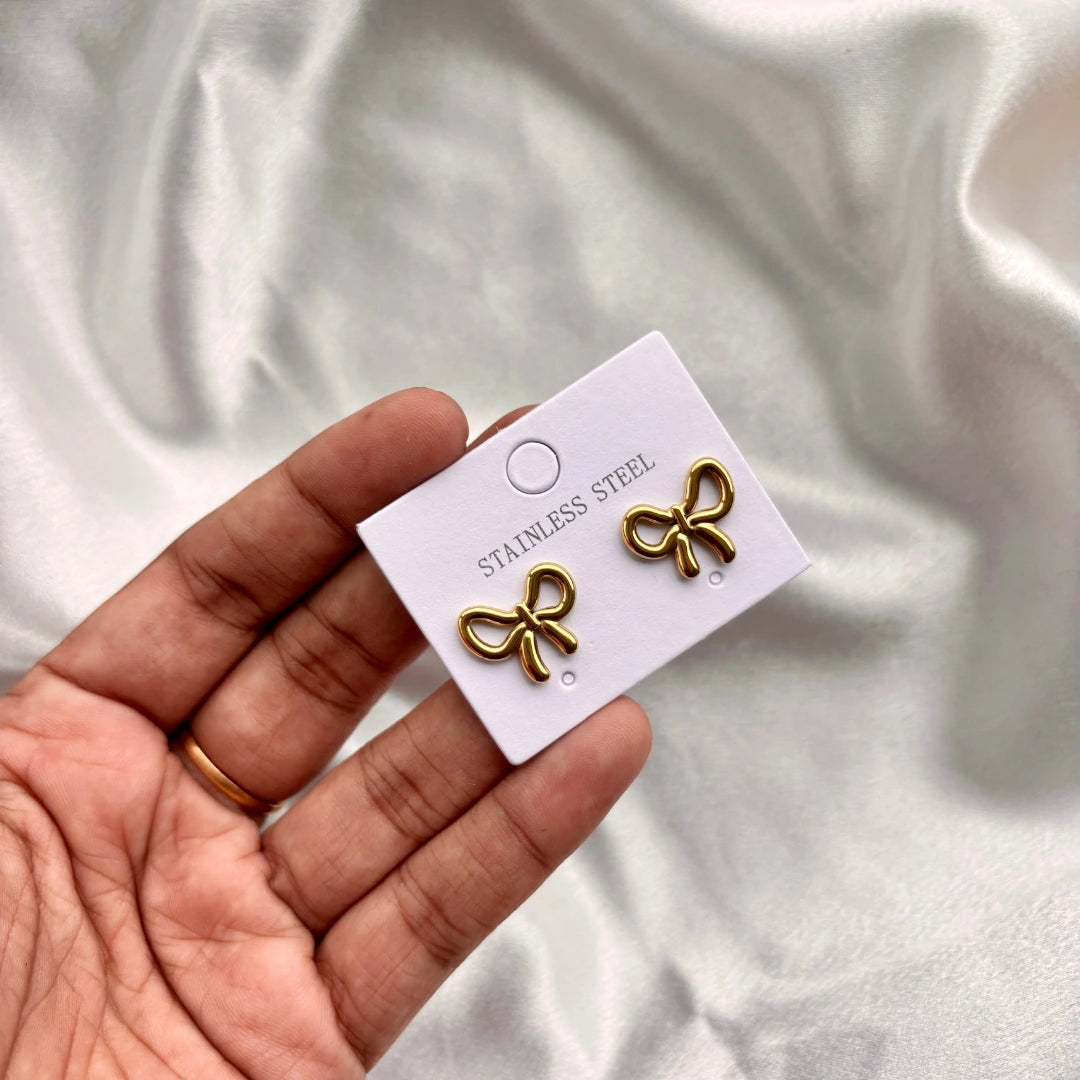 Golden Bow Stainless Steel Studs