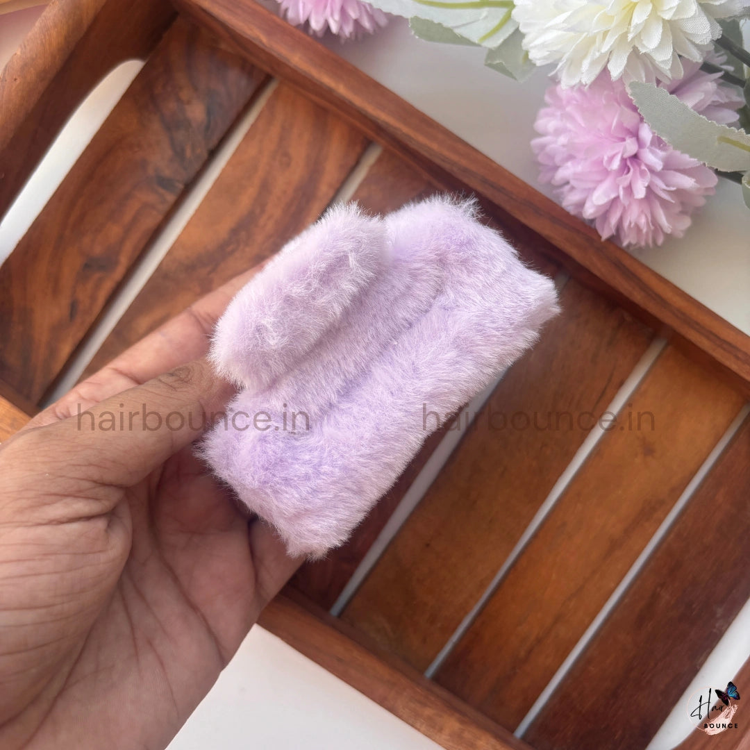 Colourful Rectangle Fur Claw - Large