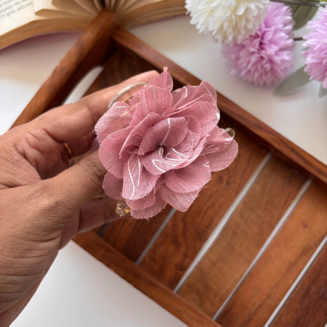 Soft Mesh Blossom Hair Claw – Large