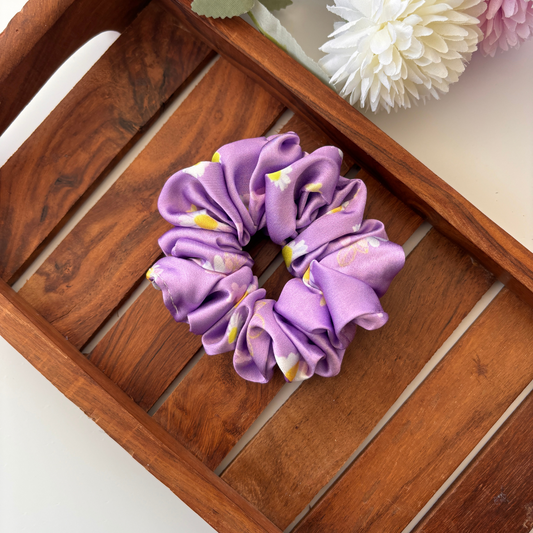 Lavender Daisy Scrunchie