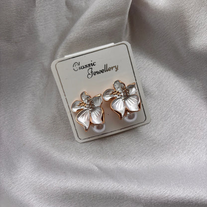Bloom Pearl Petal Earrings
