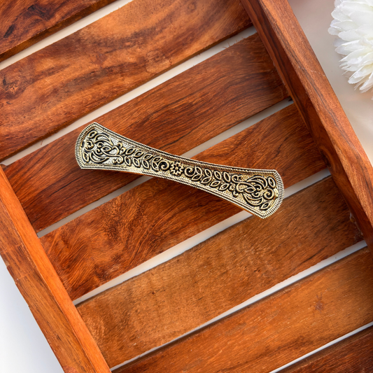 Antique Leaf Pattern Hair Clip