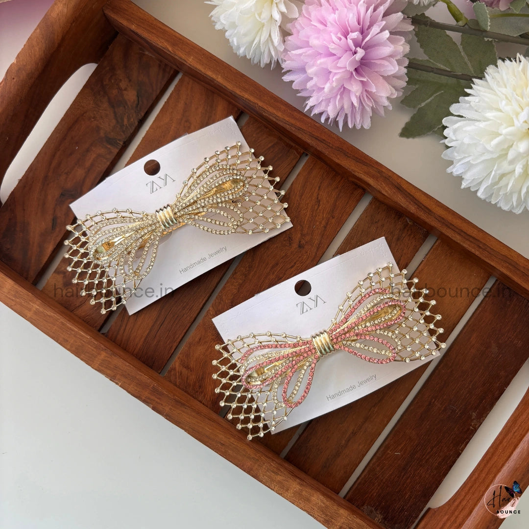 Regal Mesh Bow Center Clip