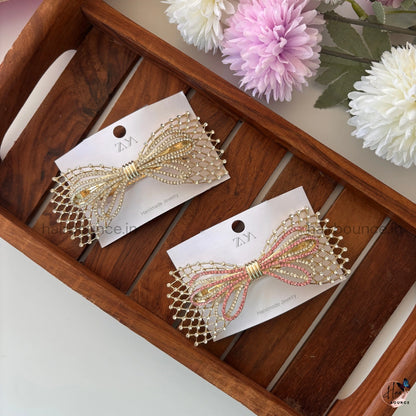 Regal Mesh Bow Center Clip