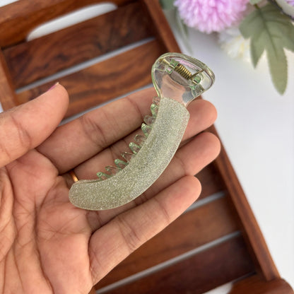Sparkling Glitter Banana Clip - Medium