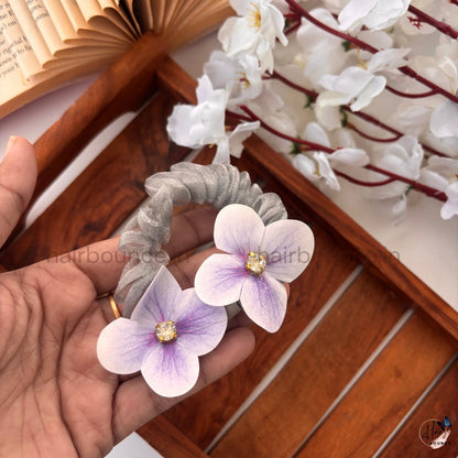 Bloom Charm Floral Scrunchie Hair Tie