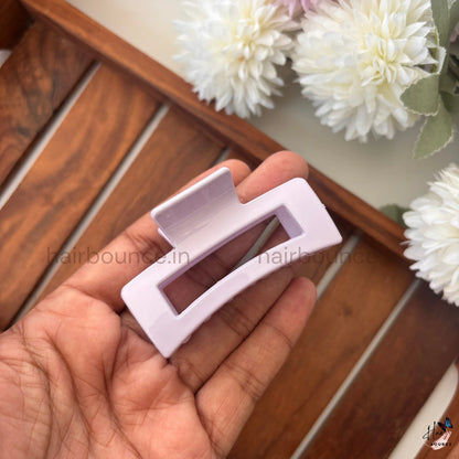 Minimal Rectangle Cutout Hair Claw – Medium