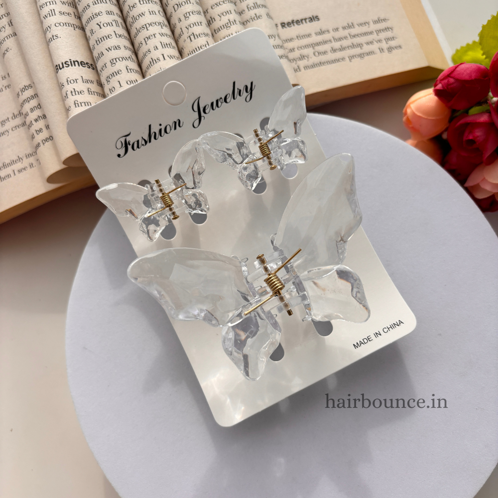 Glassy Butterfly Set of 3