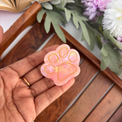 Paw Print Hair Claw - Medium