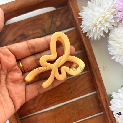 Matte Butterfly Twist Hair Claw – Medium
