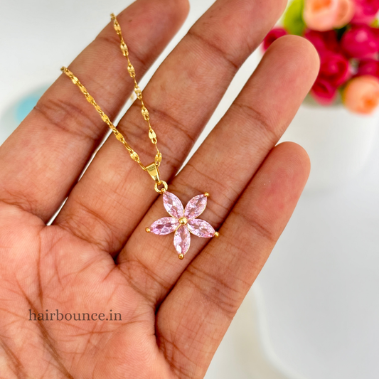 Pink Flower Pendent