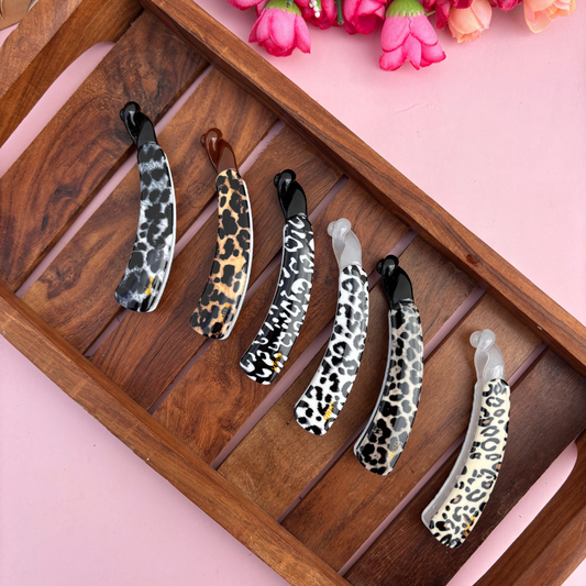 Wild Style Cheetah Banana Clip – Medium