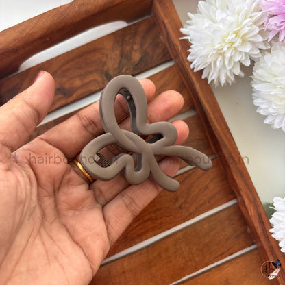 Matte Butterfly Twist Hair Claw – Medium
