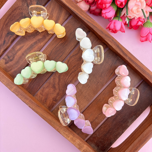 Heart Loop Hair Claw - Medium