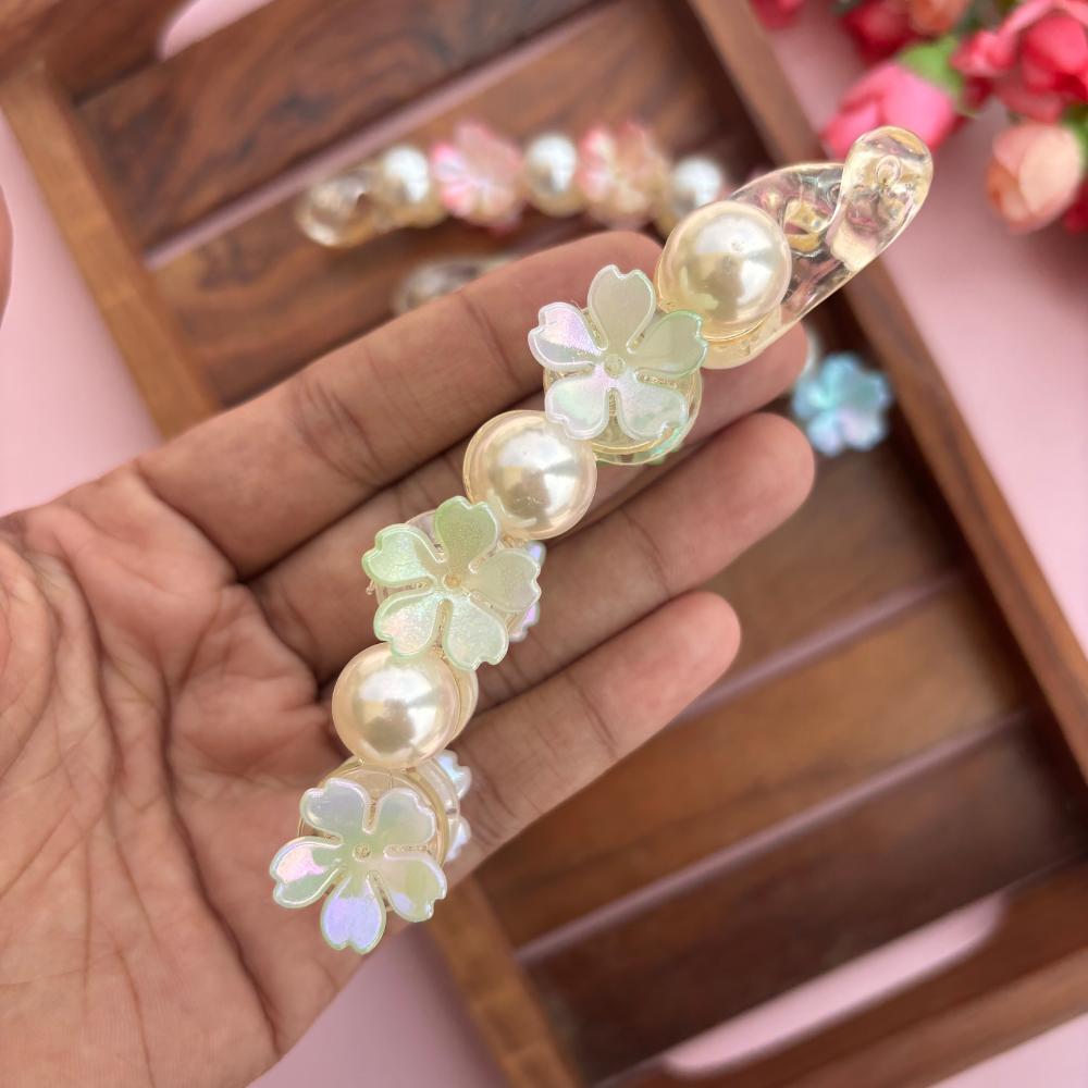Flower Lock Banana Clip - Large