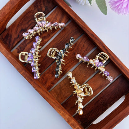 Crystal Loop Hair Claw - Large