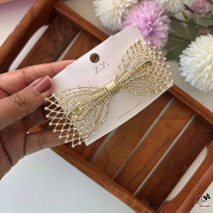 Regal Mesh Bow Center Clip