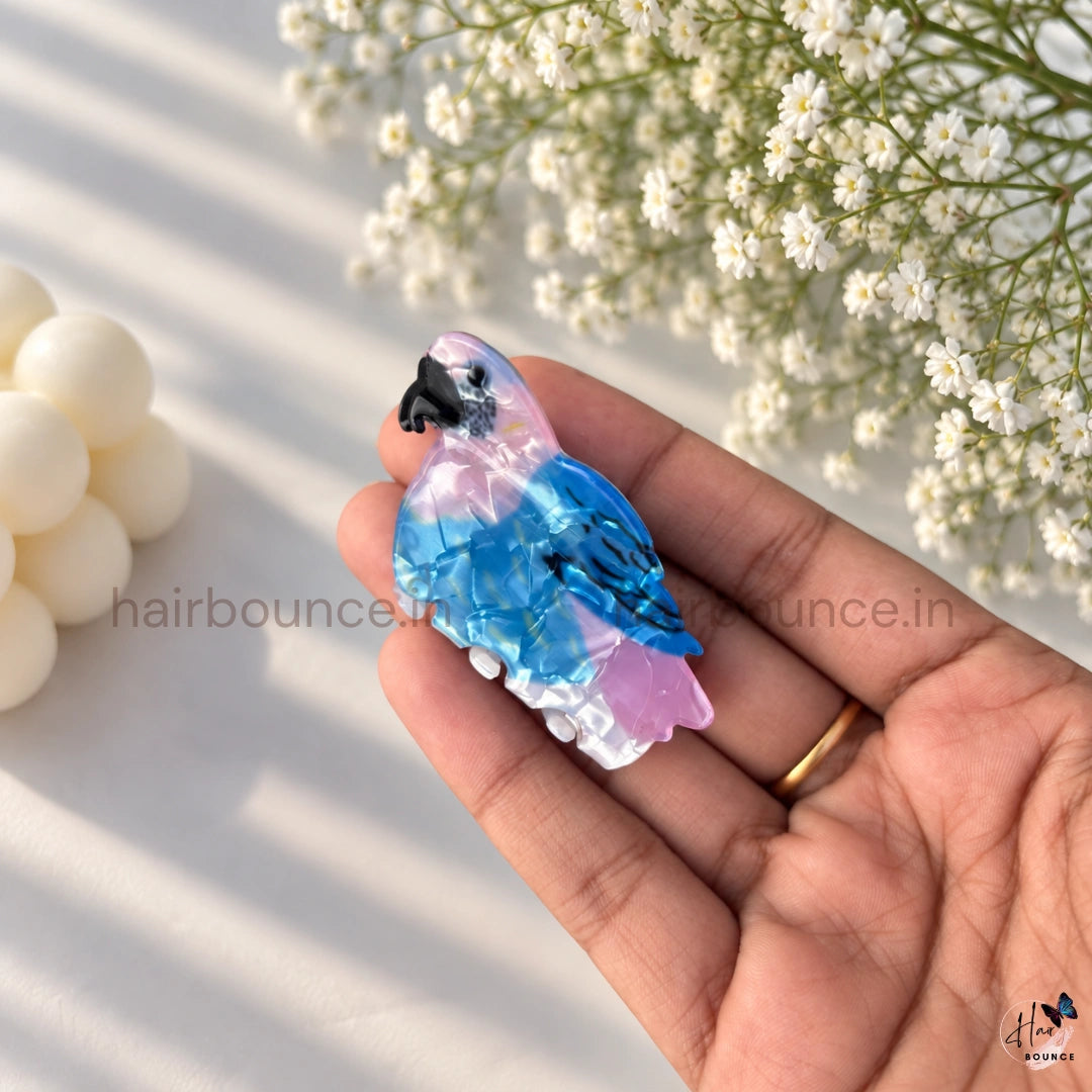 Tropical Parrot Hair Claw – Medium