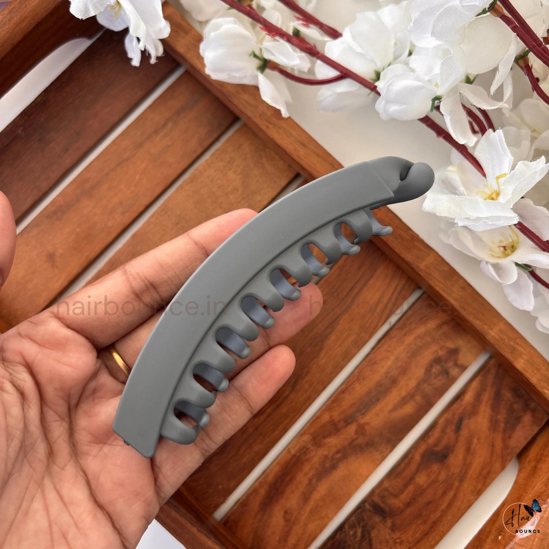 Matte Finish Banana Hair Clip – Large