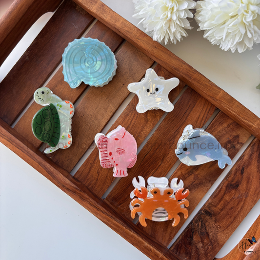 Kawaii Ocean Animal Hair Claw – Small