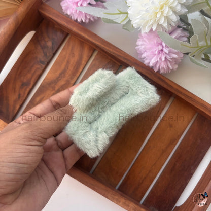Colourful Rectangle Fur Claw - Large