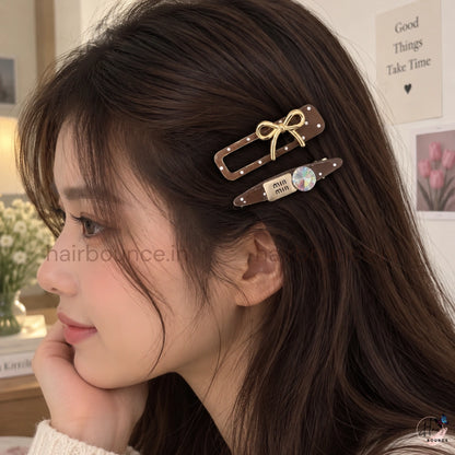 Cute Charm Metal Kids Hair Clips – Pack of 2