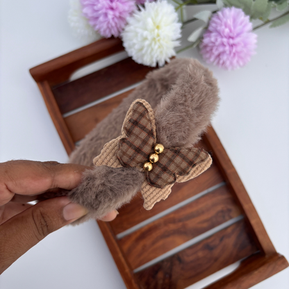 Autumn Butterfly Furry Headband