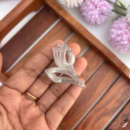 Crystal Tulip Mini Hair Claw – Small