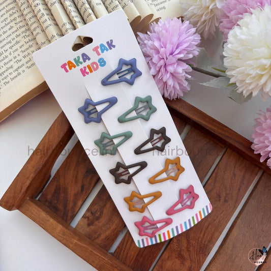 Cute Star Snap Hair Clips for Kids