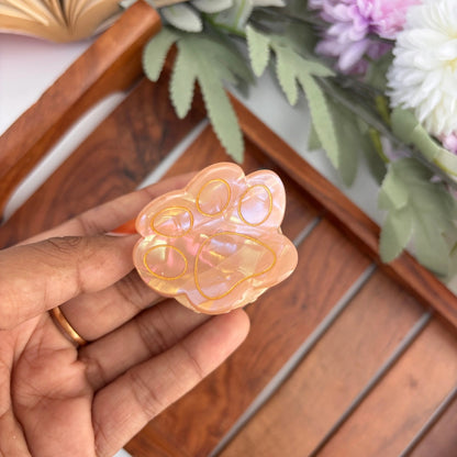 Paw Print Hair Claw - Medium