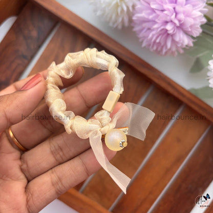 Pearl Glow Sheer Scrunchie