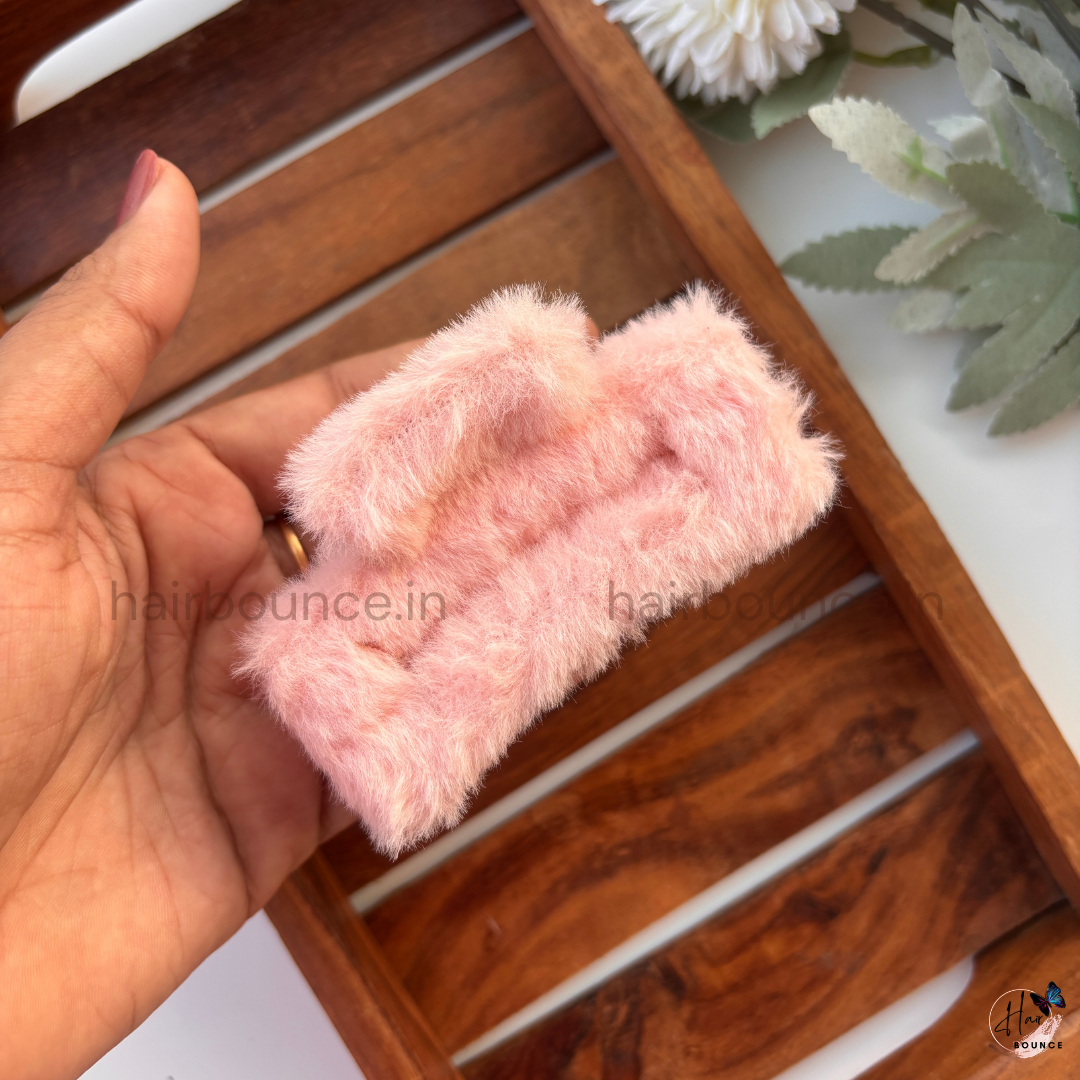 Colourful Rectangle Fur Claw - Large