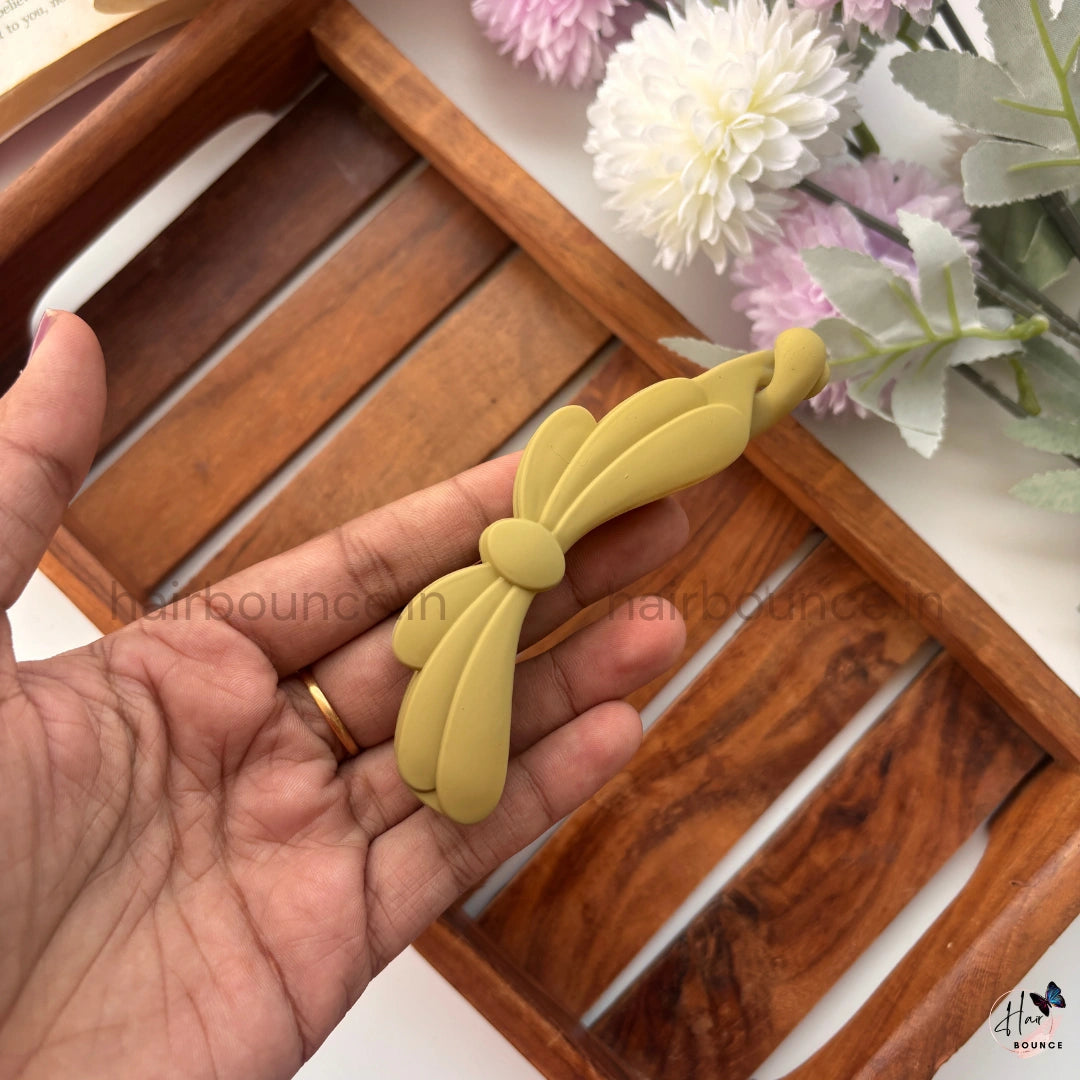 Elegant Bow Lock Banana Clip – Large