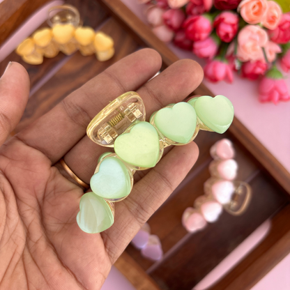 Heart Loop Hair Claw - Medium