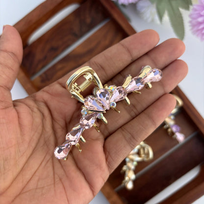 Crystal Loop Hair Claw - Large