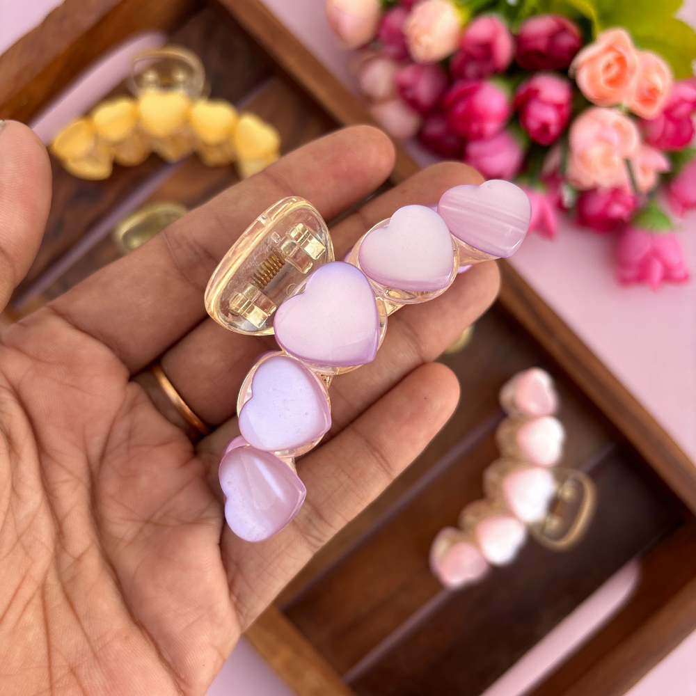 Heart Loop Hair Claw - Medium