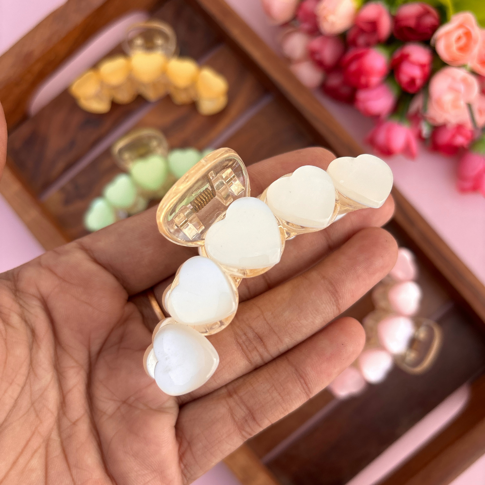 Heart Loop Hair Claw - Medium