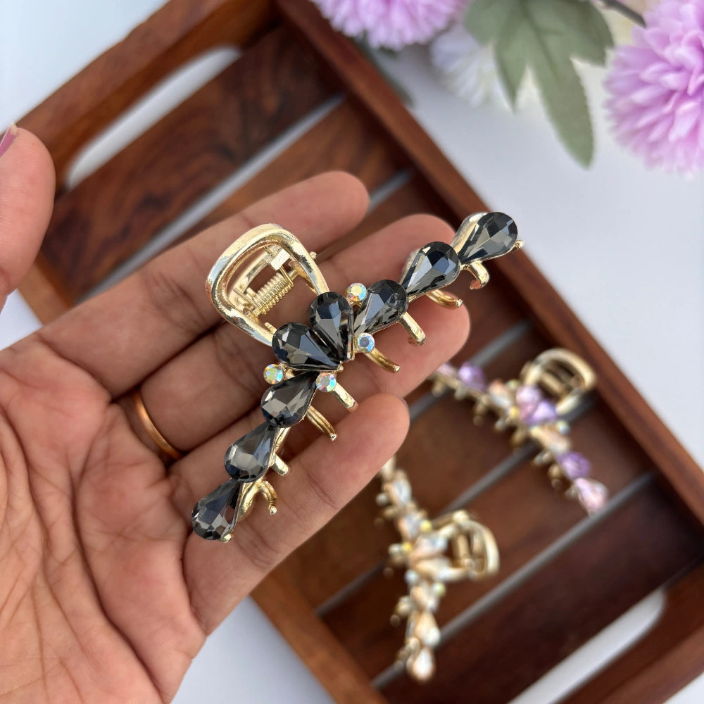 Crystal Loop Hair Claw - Large