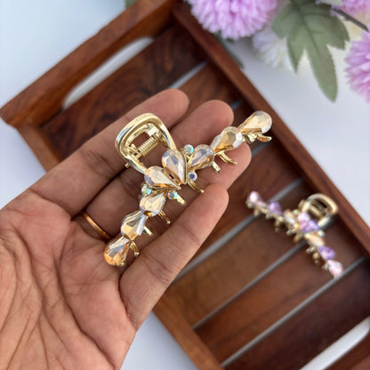 Crystal Loop Hair Claw - Large