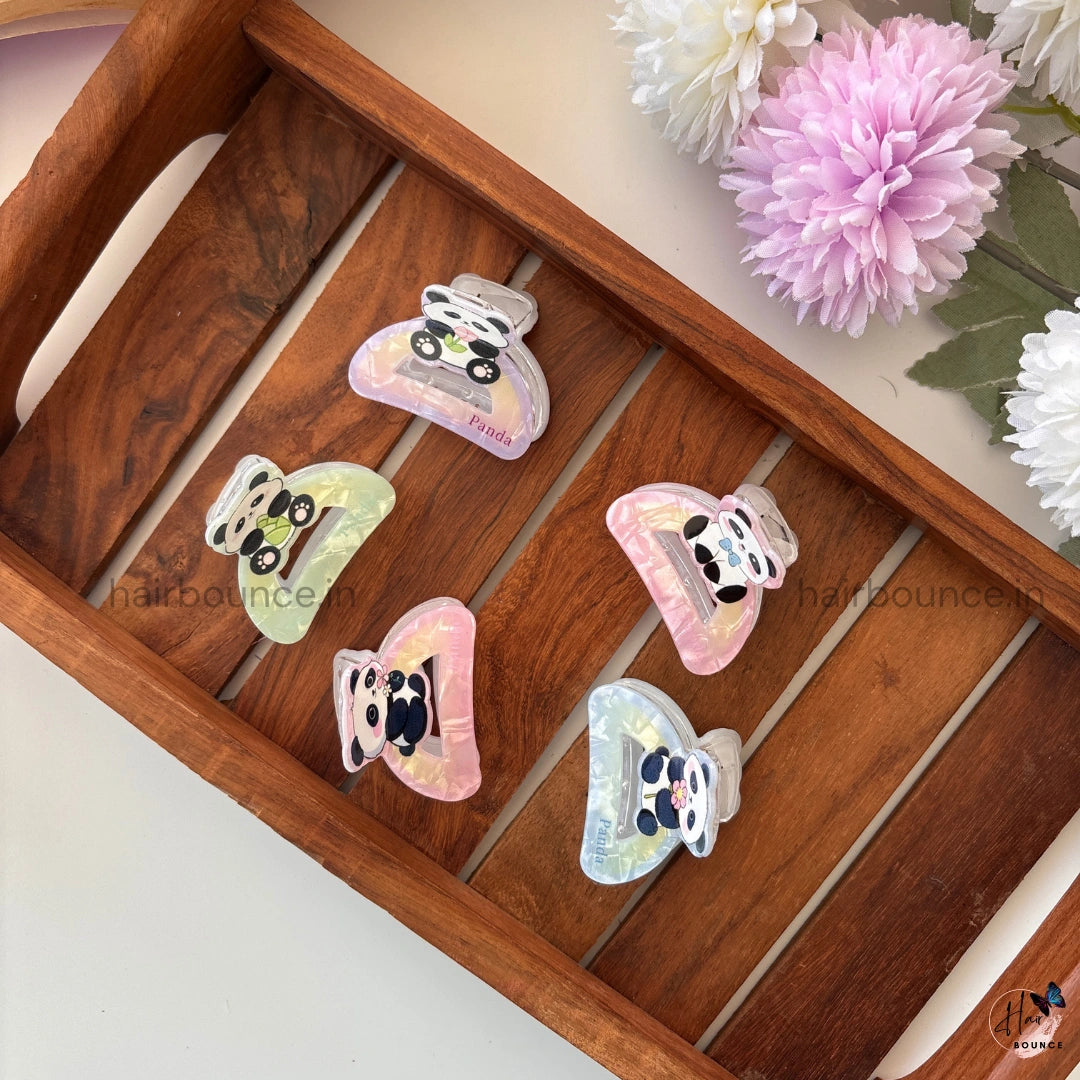 Panda Pop Hair Claw - Medium