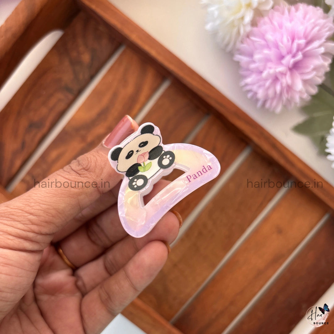Panda Pop Hair Claw - Medium