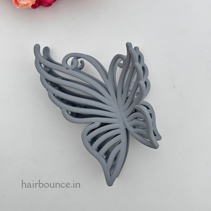 Bright Lined Butterfly Hair Claw