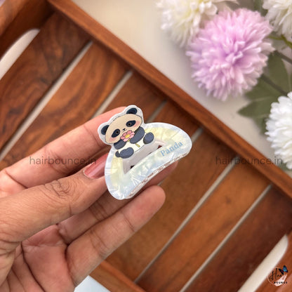 Panda Pop Hair Claw - Medium