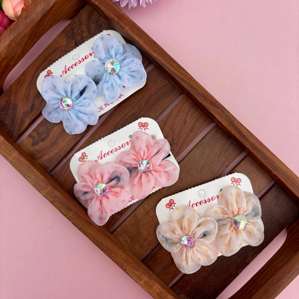 Sweetheart Bloom Clip Set – Set of 2