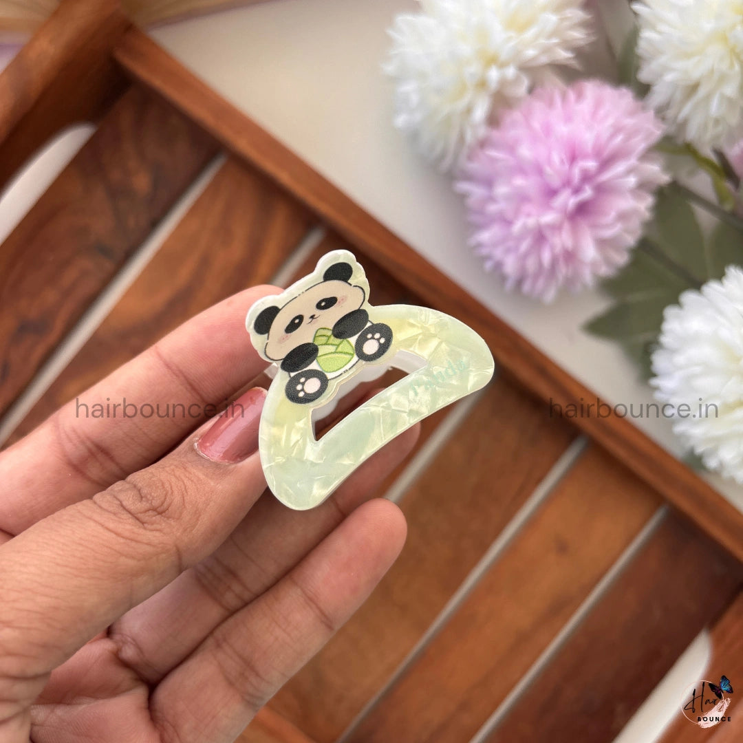 Panda Pop Hair Claw - Medium