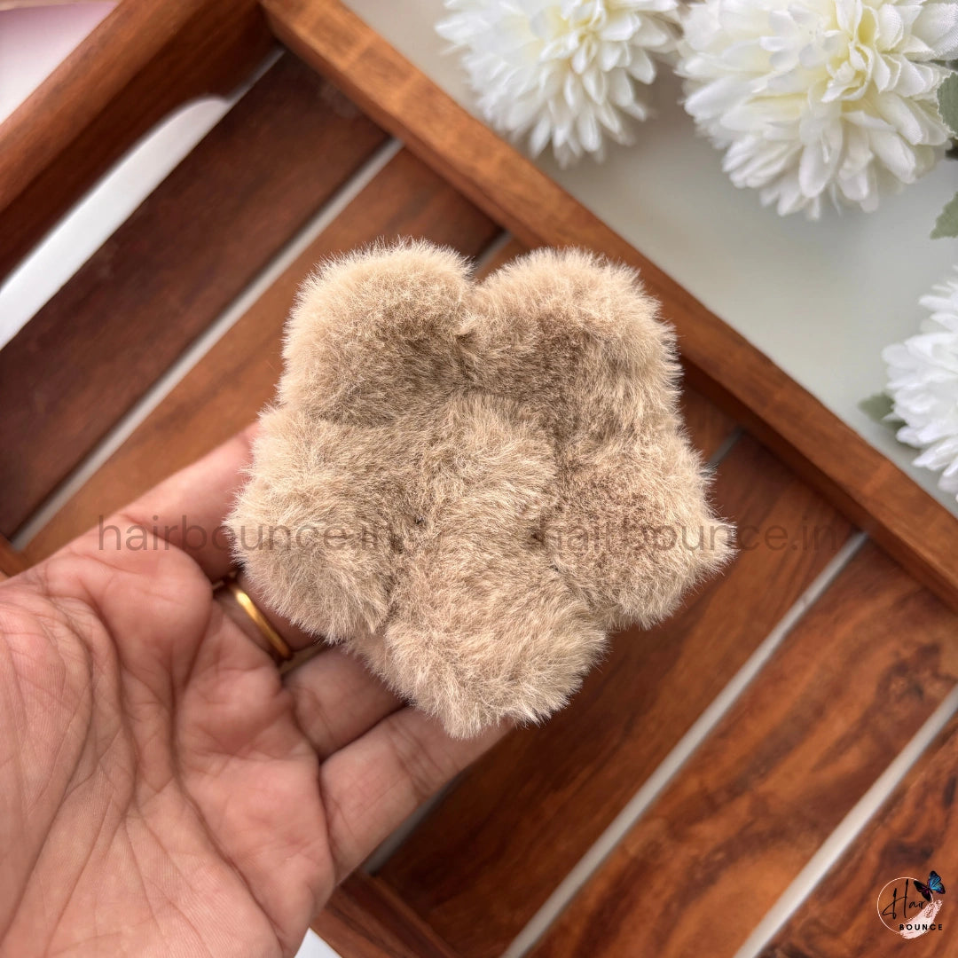 Soft Fluffy Fur Hair Claw - Large