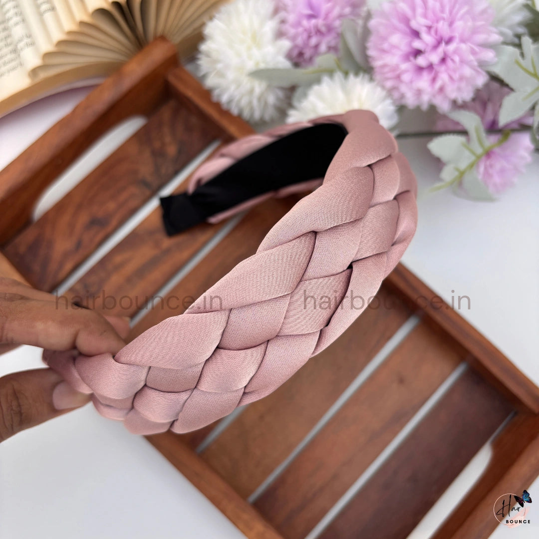 Royal Weave Braided Padded Headband for Women & Girls – Premium Wide Hair Band